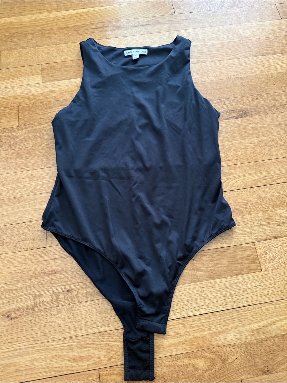 And Now This Black Sleeveless Bodysuit